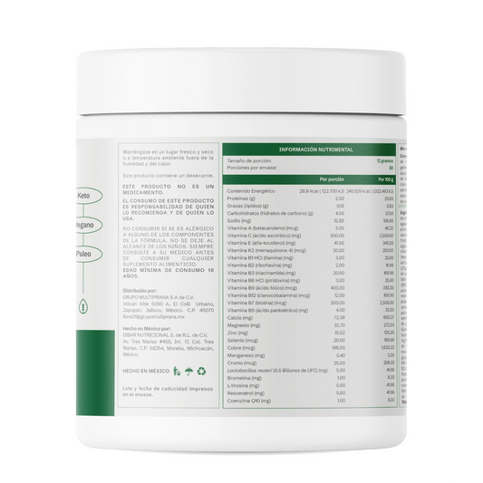 Flora 0 - Suplemento Alimenticio Integral