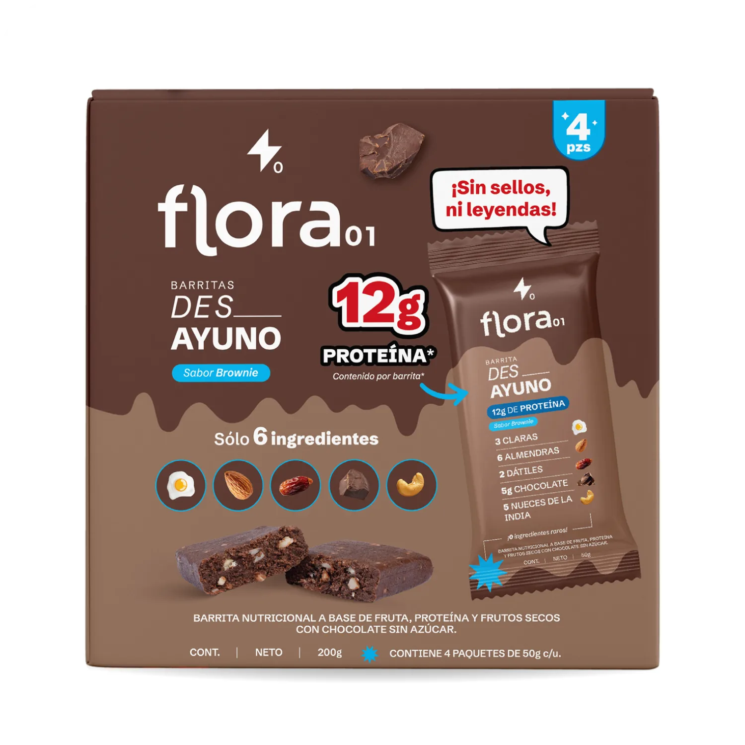 Barrita de proteína - Des_ Ayuno Caja con 4 piezas