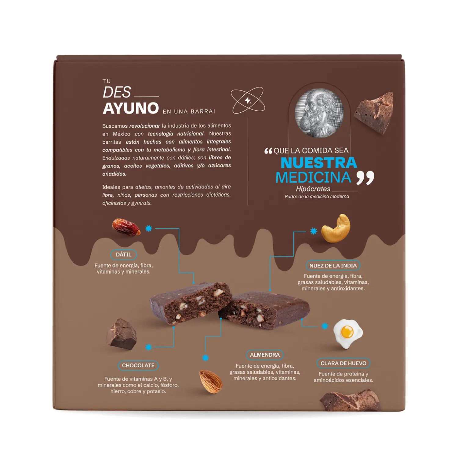 Barrita de proteína - Des_ Ayuno Caja con 4 piezas