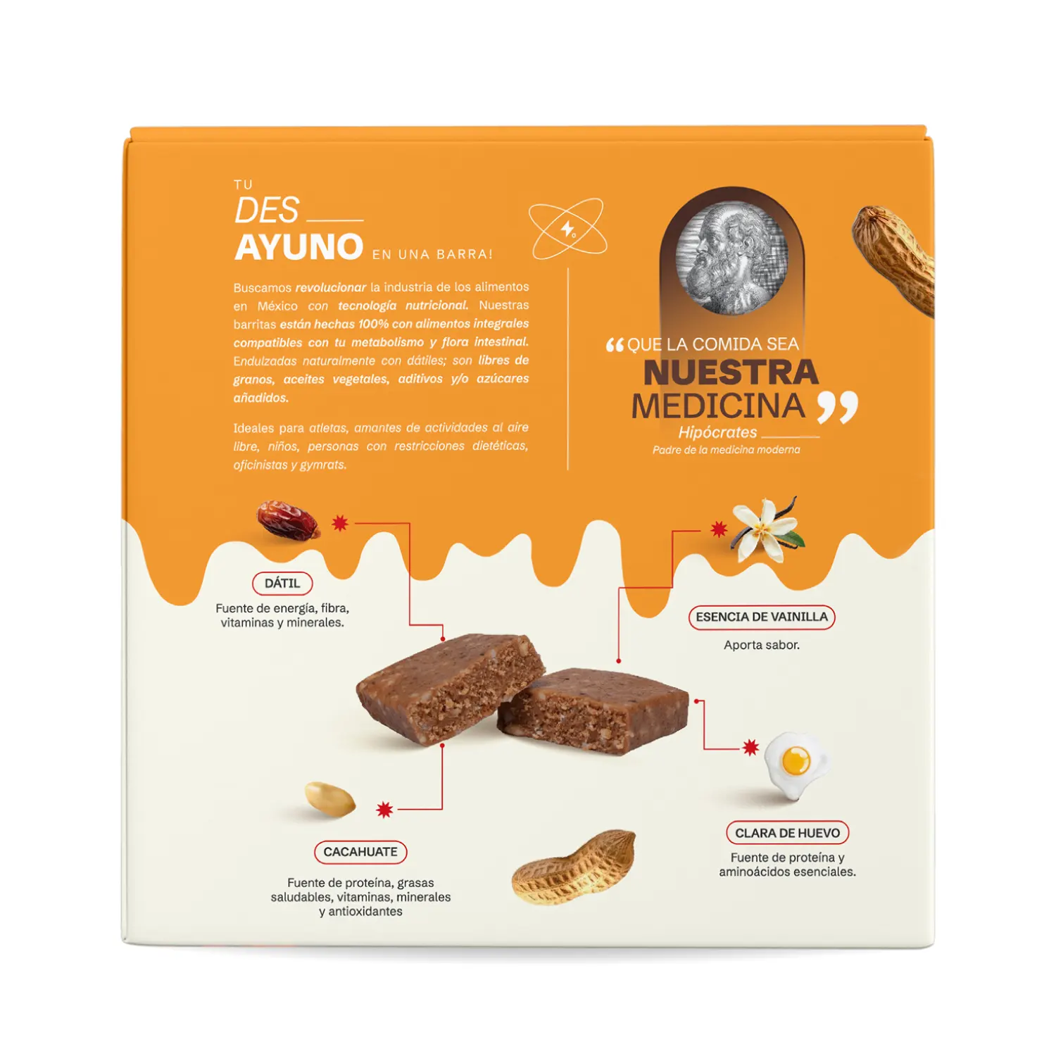 Barrita de proteína - Des_ Ayuno Caja con 4 piezas
