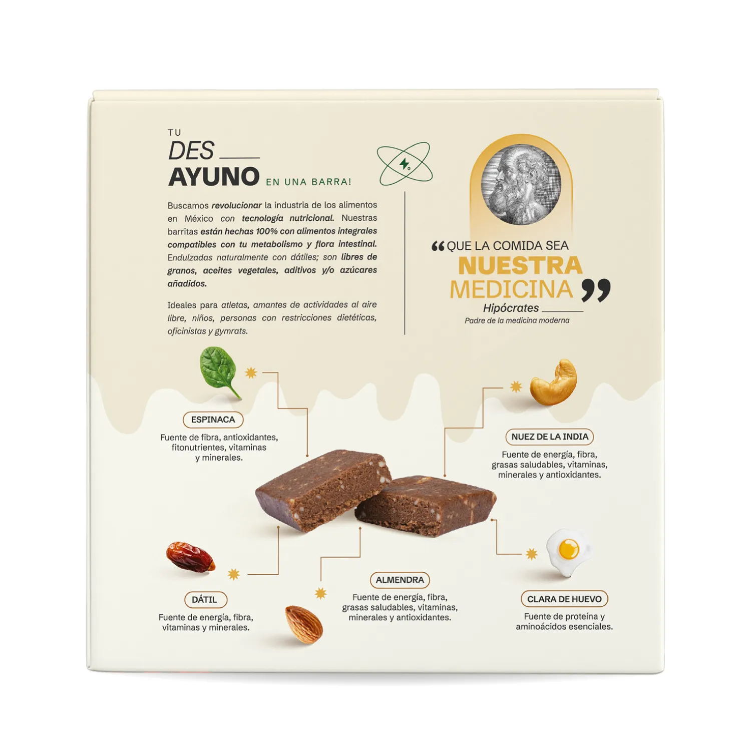 Barrita de proteína - Des_ Ayuno Caja con 4 piezas