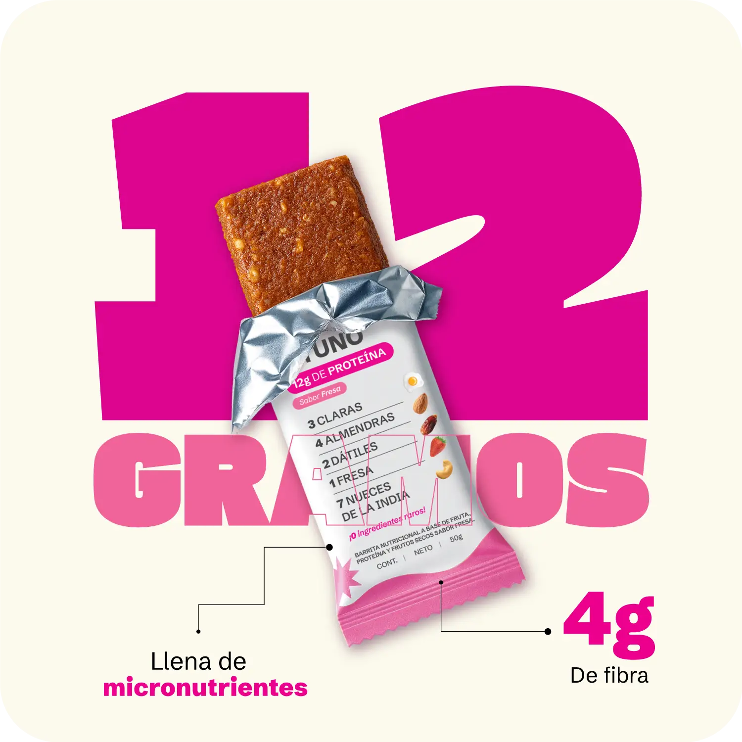 Barrita de proteína - Des_ Ayuno Caja con 4 piezas