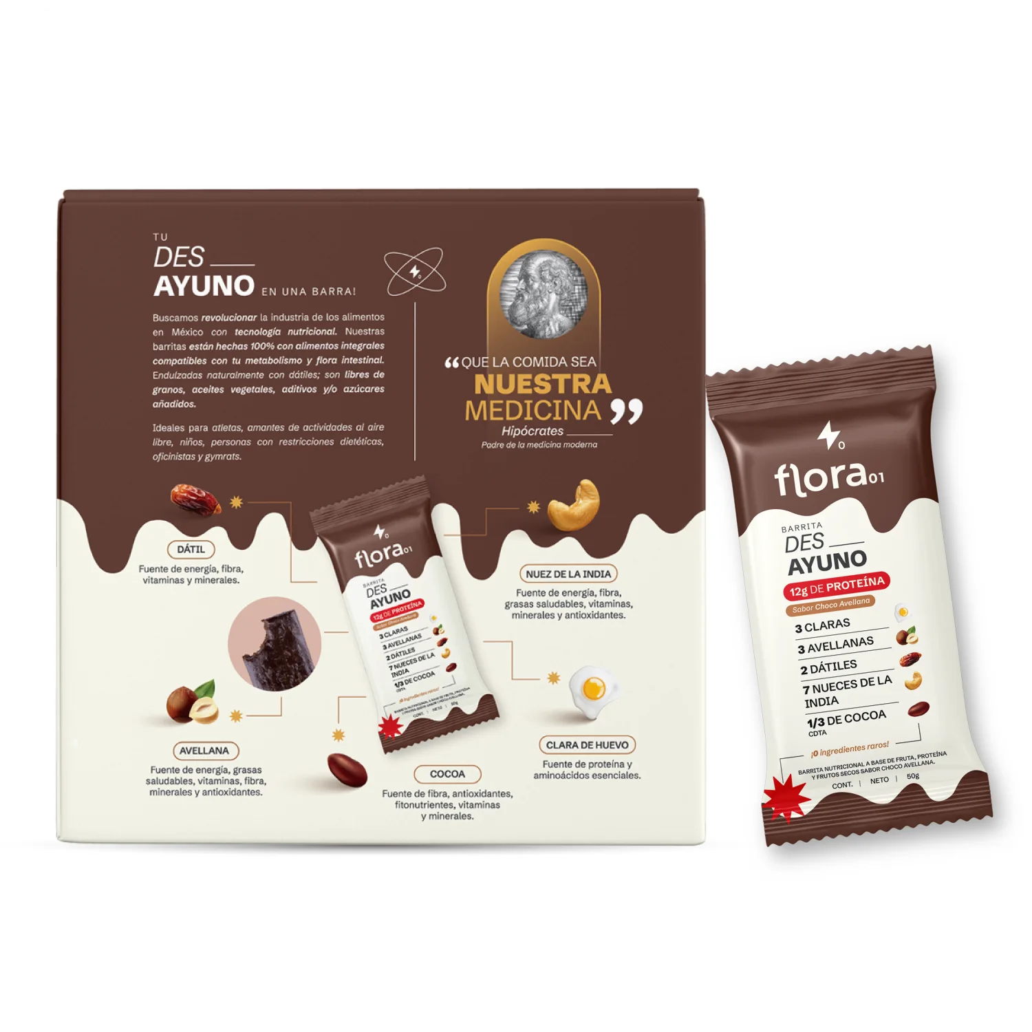 Barrita de proteína - Des_ Ayuno Caja con 4 piezas