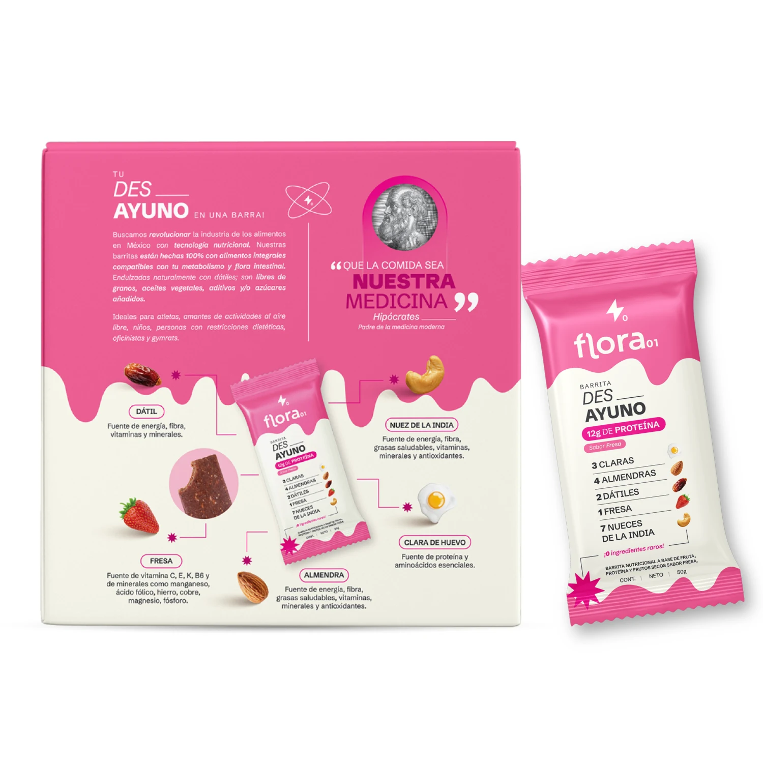 Barrita de proteína - Des_ Ayuno Caja con 4 piezas