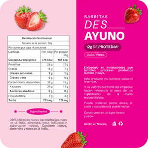 Barrita de proteína - Des_ Ayuno Caja con 4 piezas