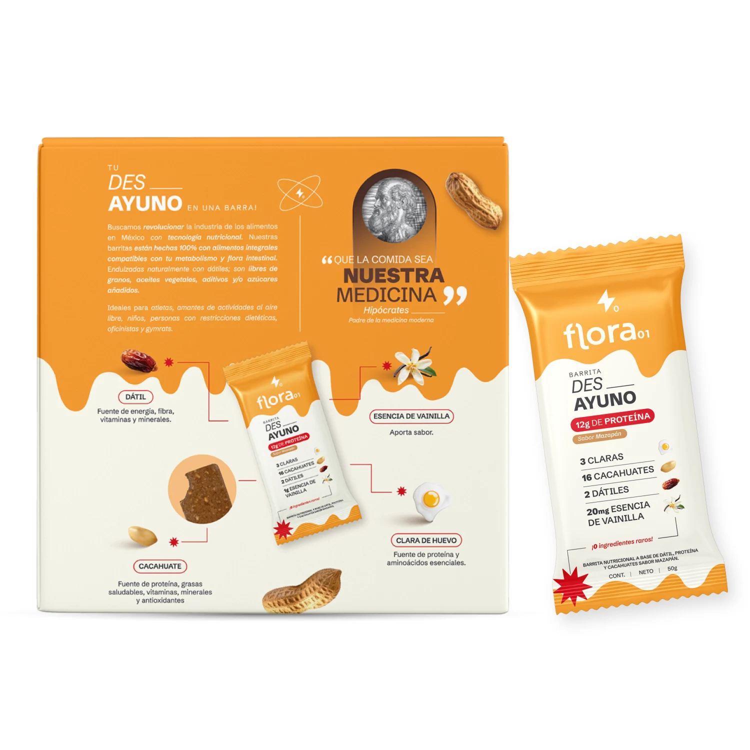 Barrita de proteína - Des_ Ayuno Caja con 4 piezas