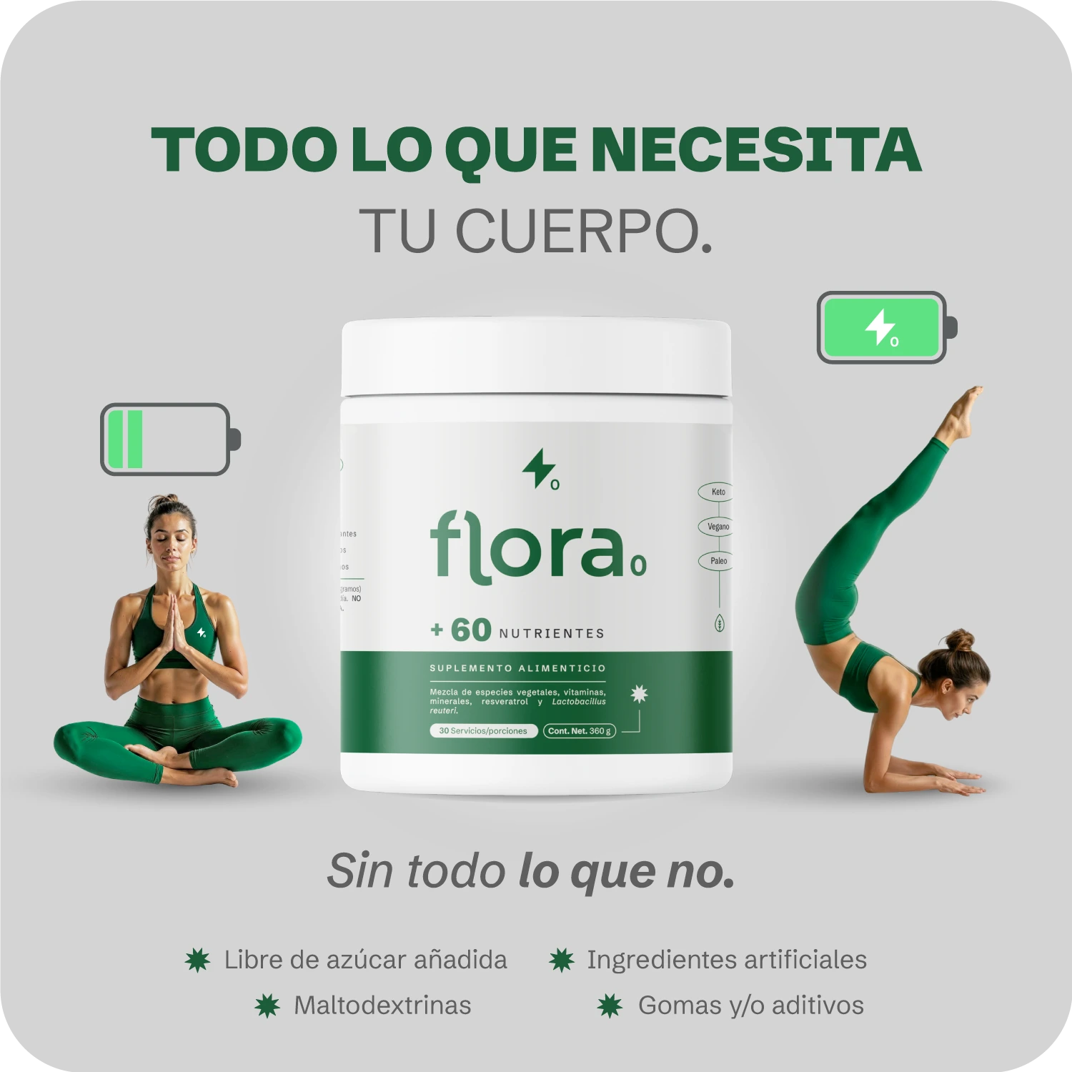 Flora 0 - Suplemento Alimenticio Integral