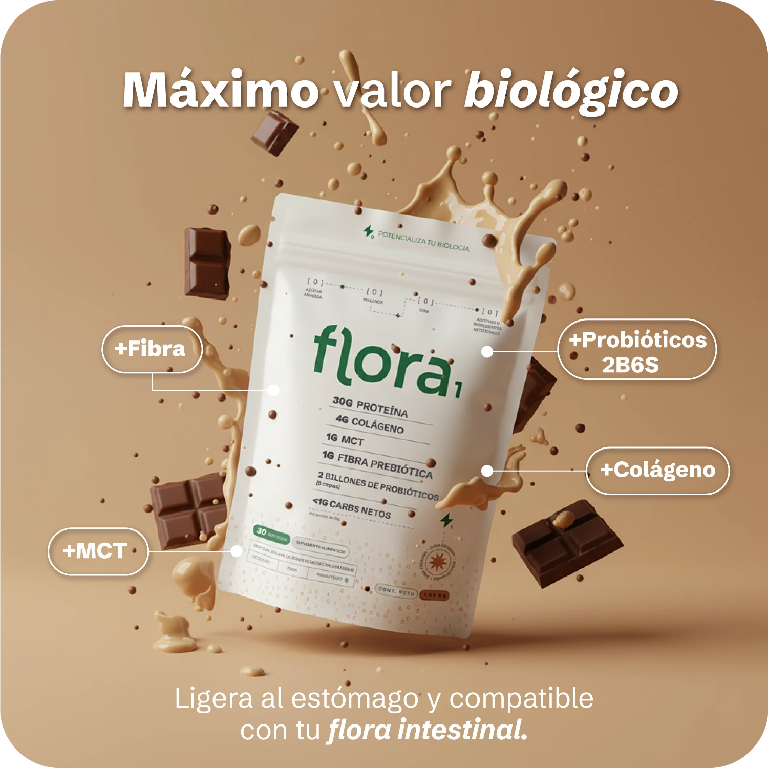 Flora 1 - Proteína integral