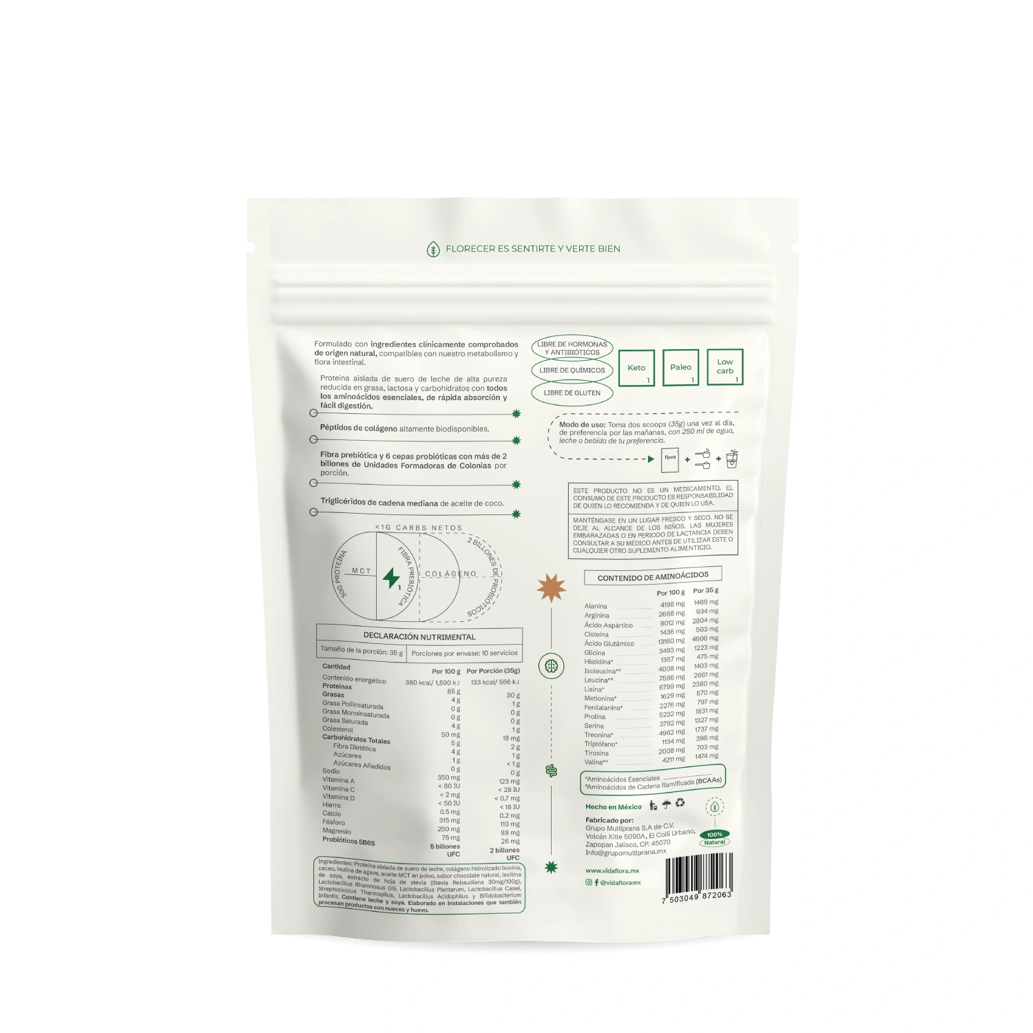 Flora 1 - Proteína integral