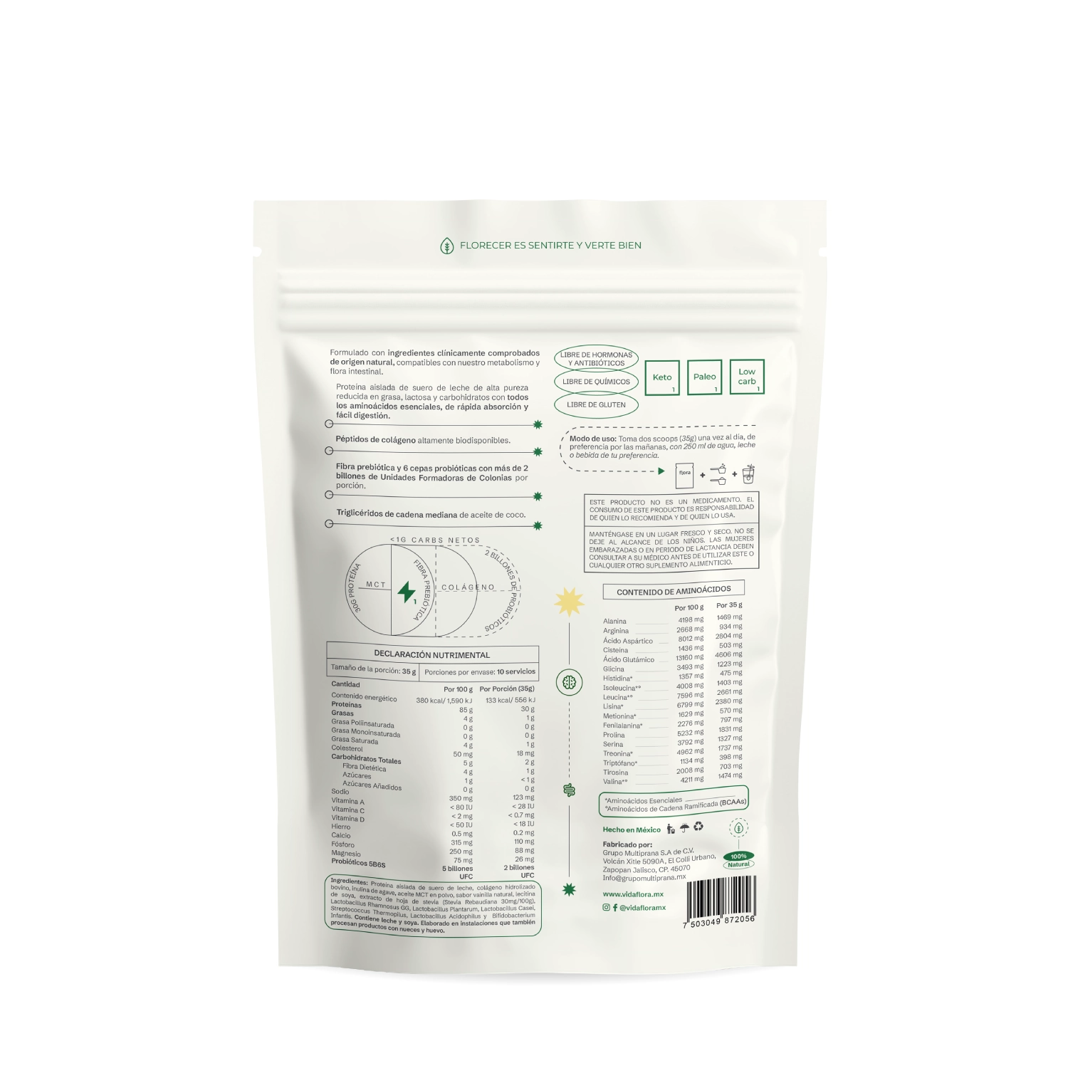 Flora 1 - Proteína integral