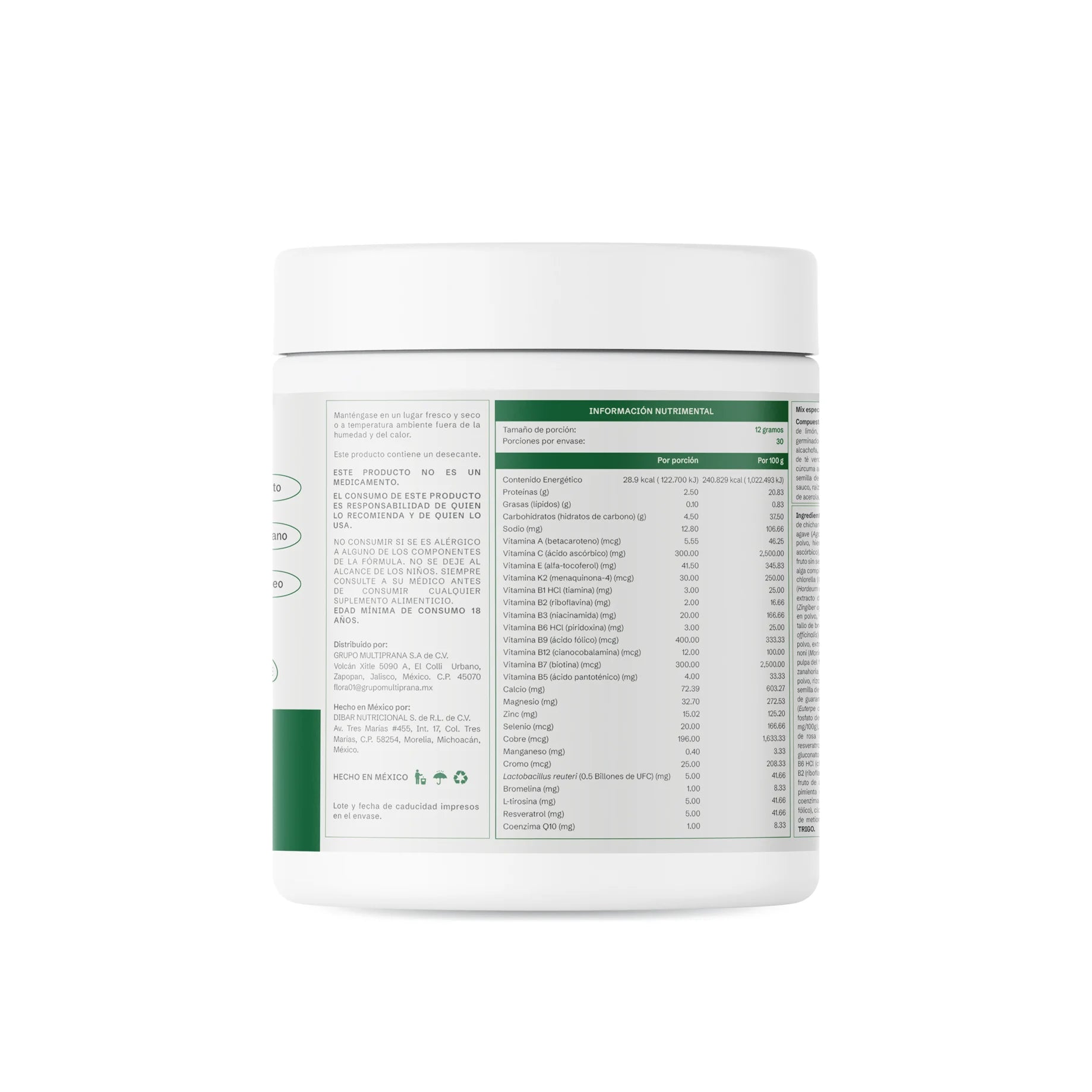 Flora 0 - Suplemento Alimenticio Integral