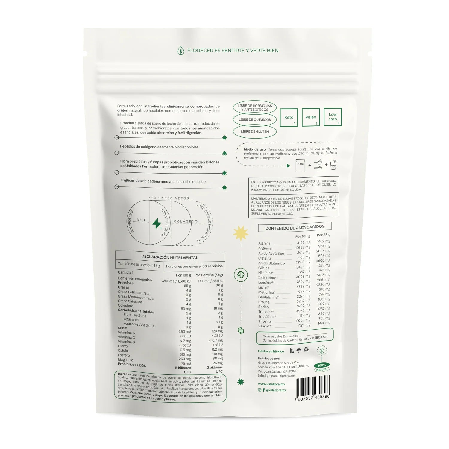 Flora 1 - Proteína Integral