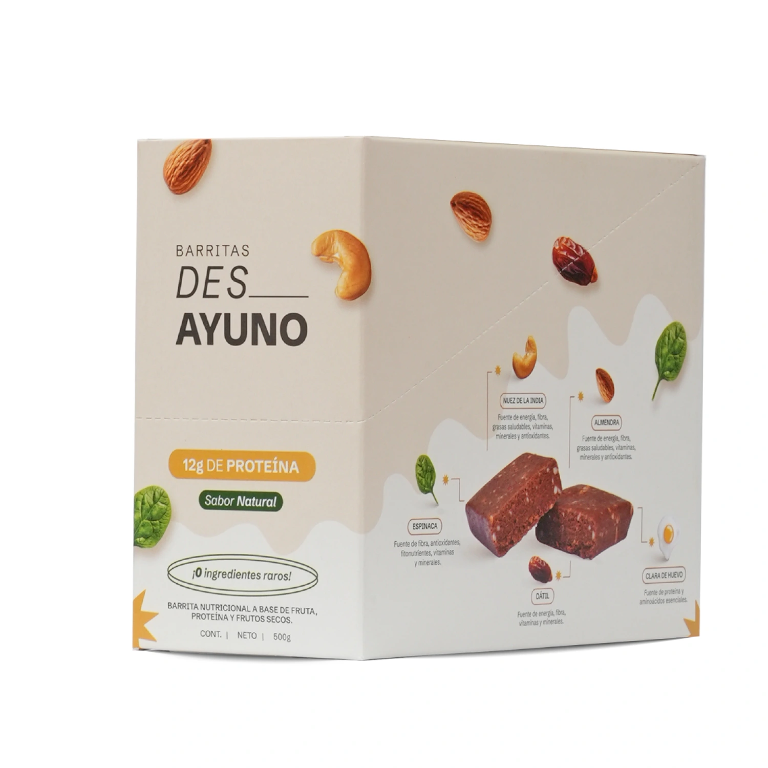 Barrita de proteína - Des_ Ayuno Caja con 4 piezas