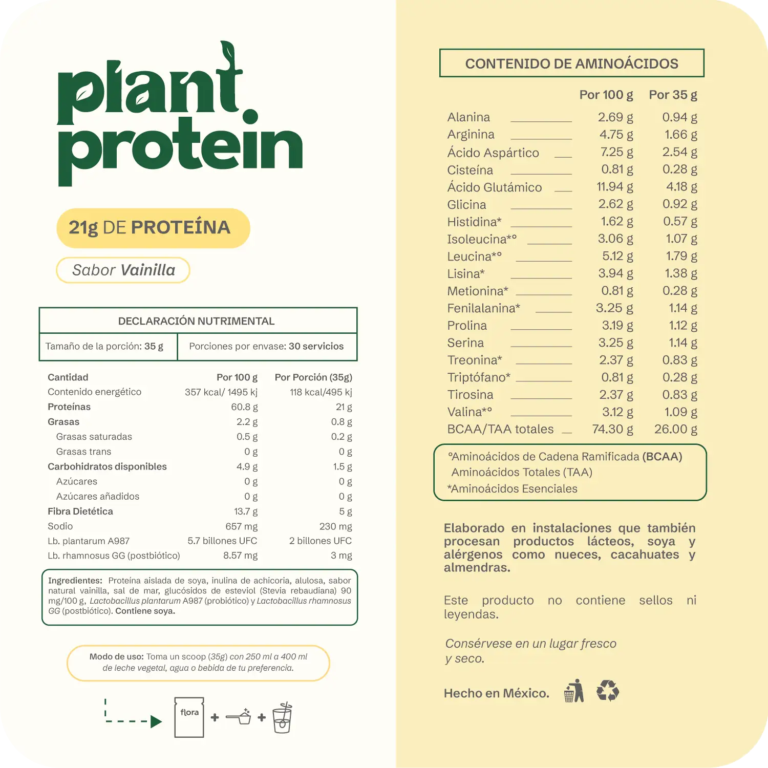 Plant Protein - Proteina Vegetal Integral