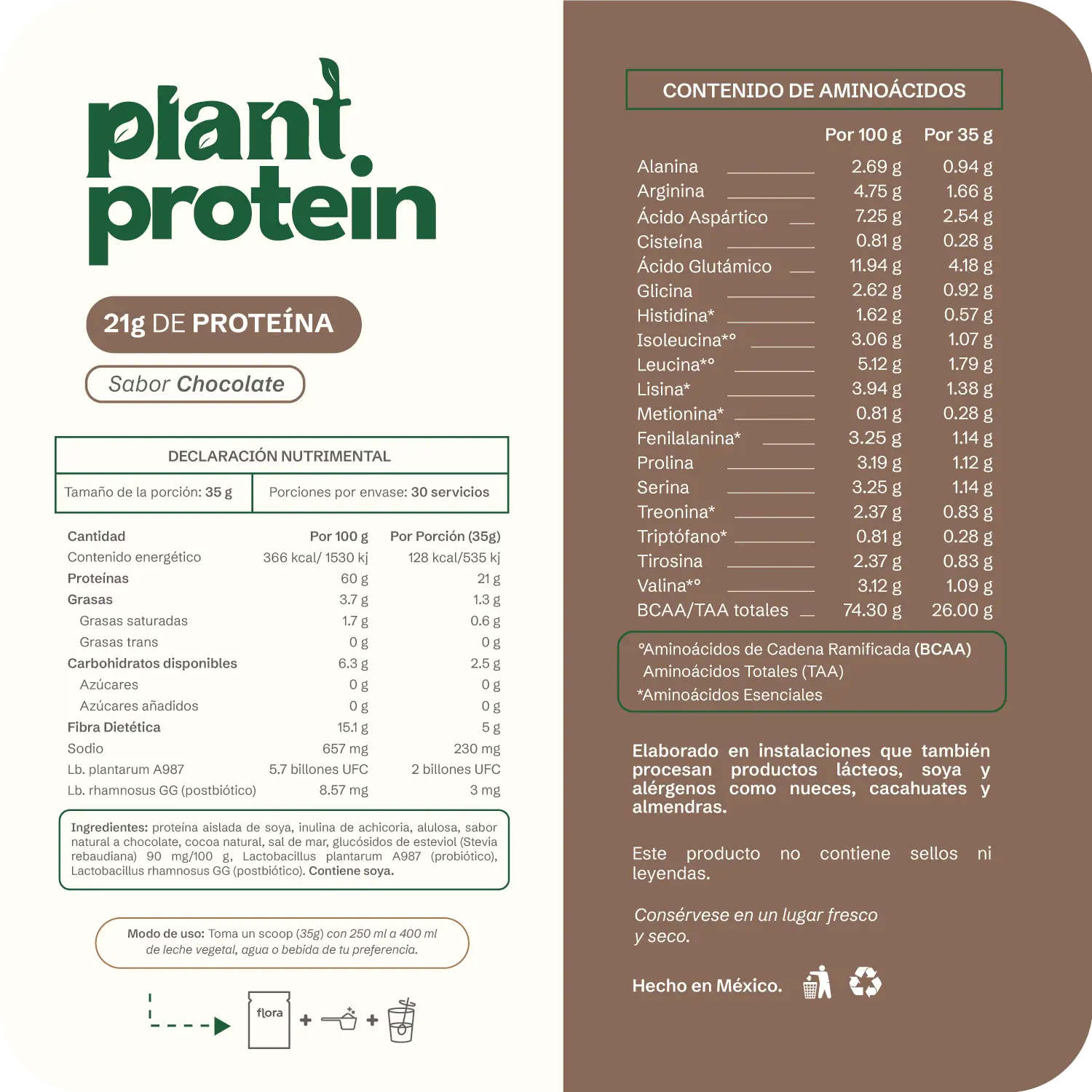 Plant Protein - Proteina Vegetal Integral