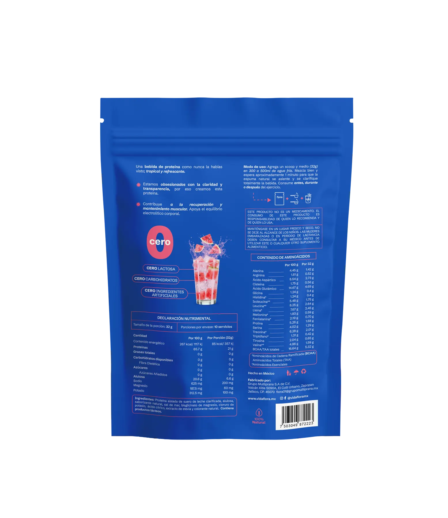 Protein Water - Proteína clara con electrolitos