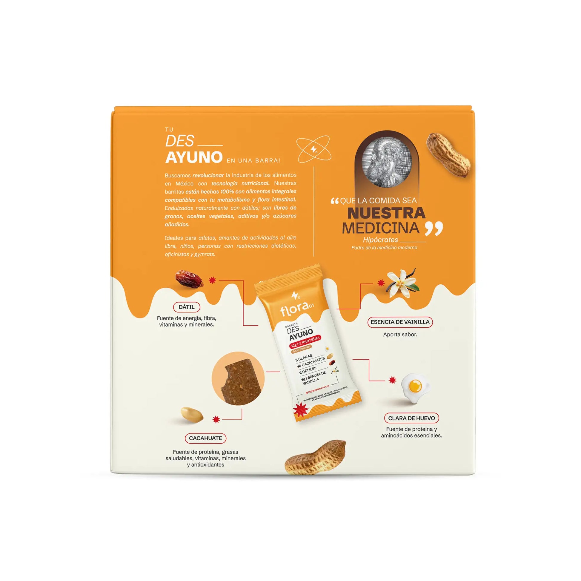 Barrita de proteína - Des_ Ayuno Caja con 4 piezas